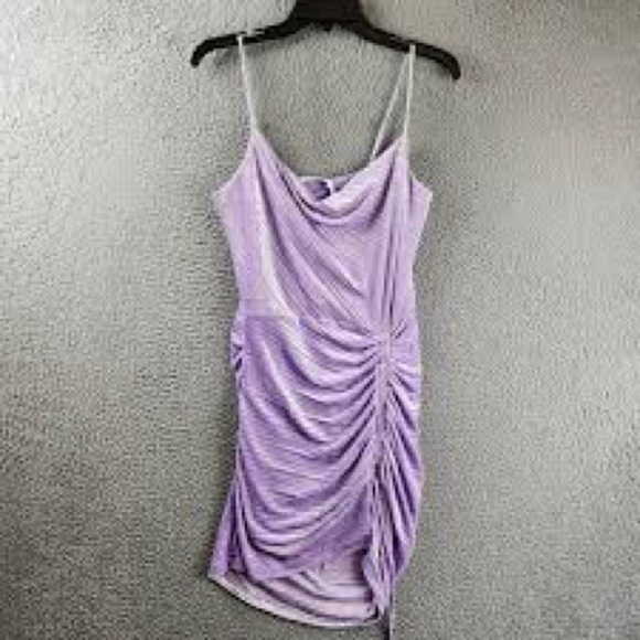 (❤️P25) NWT Jonathan Simkhai Michelle Velvet dress in Iris - Picture 3 of 5